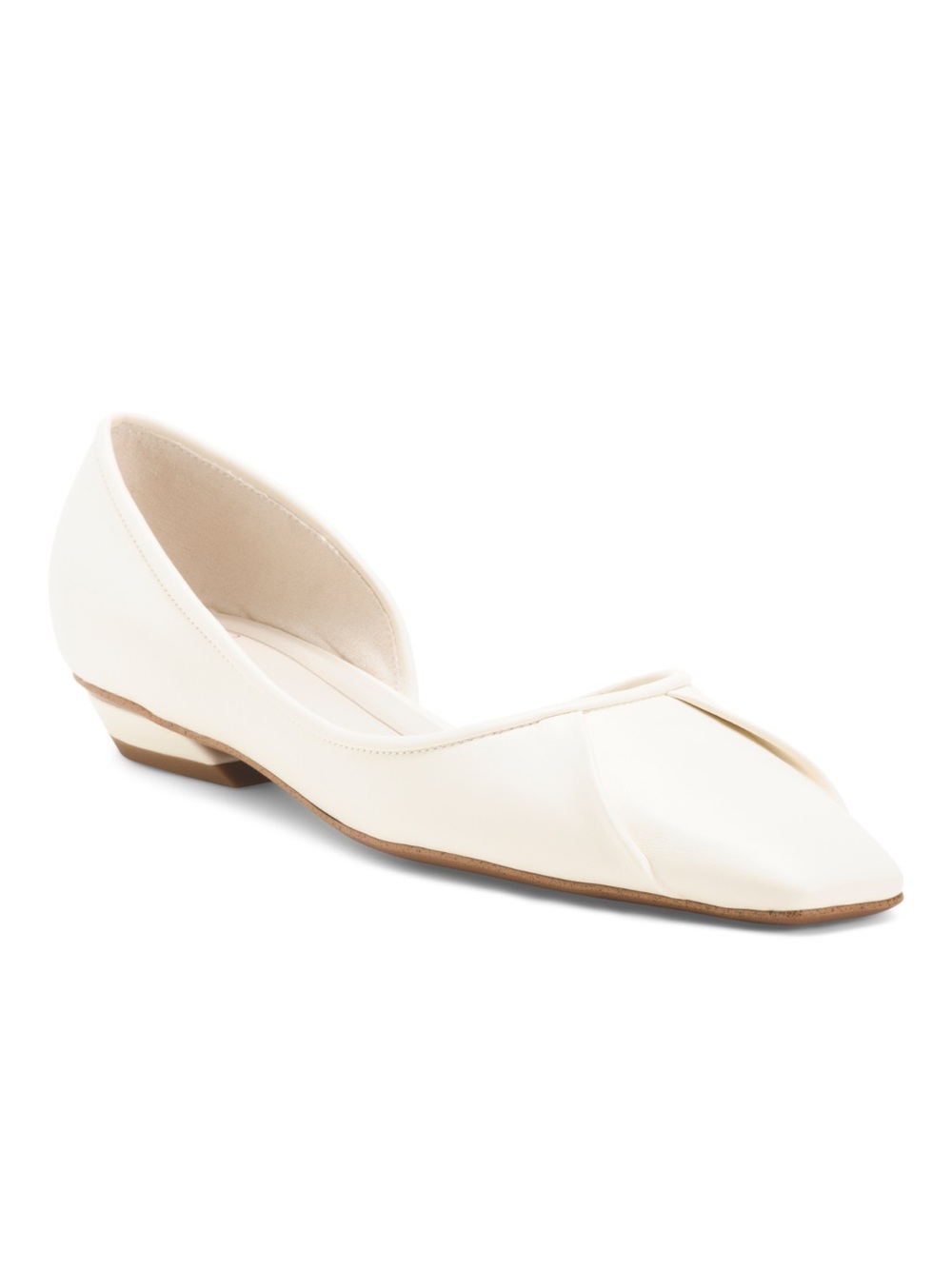 Franco Sarto White Leather Debrah Flats size 8 NWT